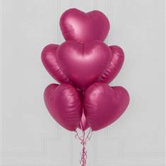 Pink Heart Helium Balloons
