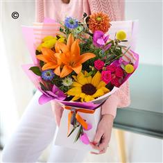Florist&#39;s Choice Summer Hand-tie In Water