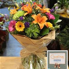 Valentine's Day Bright Bouquet With Chocolates